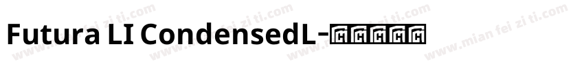 Futura LI CondensedL字体转换
